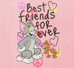 Two Best Friends, Tom And Jerry Wallpaper