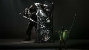 Two Demons Locked In Epic Battle Wallpaper