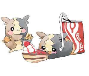 Two Full Belly Morpeko Wallpaper