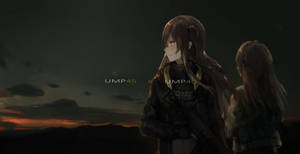 Two Girls Frontline Characters Wallpaper