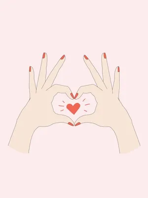 Two Hands Making A Heart Shape Wallpaper