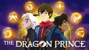 Two Mages And A Dragon Prince Ready For Battle Wallpaper