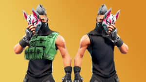 Two Men In A Mask And A Mask Wallpaper