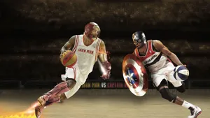 Two Of Marvel's Most Iconic Superheroes Face-off Wallpaper