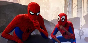 Two Spiderman Pfp Thinking Wallpaper