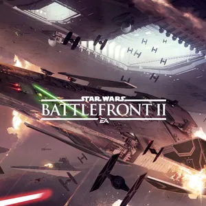 Two Starfighters Engage During The Battle Of Jakku Wallpaper