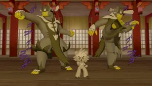 Two Urshifu And Kubfu Wallpaper