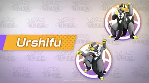 Two Urshifu Styles With Name Wallpaper