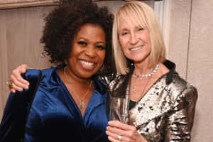 Two Women Celebrating Wallpaper