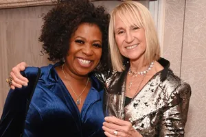 Two Women Celebrating Wallpaper