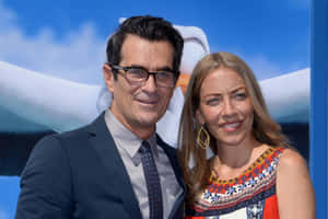 Ty Burrell Smiling At An Event Wallpaper