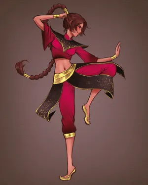 Ty Lee Acrobatic Pose Wallpaper