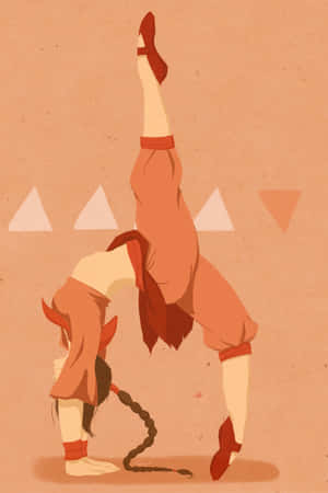 Ty Lee Showcasing Her Acrobatic Skills. Wallpaper