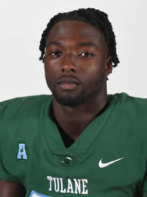 Tyjae Spears Tulane Football Portrait Wallpaper