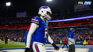 Tyler Bass Buffalo Bills Game Night Wallpaper