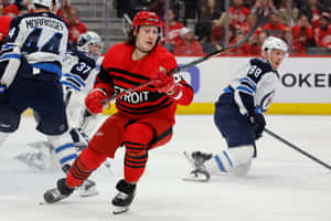 Tyler Bertuzzi In Action On The Ice Wallpaper