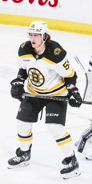 Tyler Bertuzzi In Action On The Ice Wallpaper