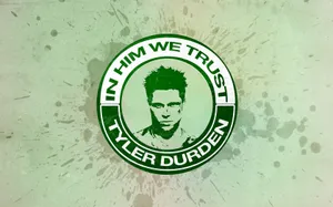 Tyler Durden In Him We Trust Seal Wallpaper