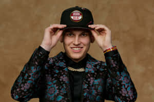 Tyler Herro Strikes A Pose Wallpaper