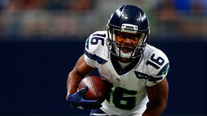 Tyler Lockett Football Live Game Seattle Seahawks Wallpaper