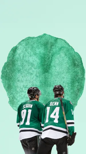 Tyler Seguin And Jamie Benn Ice Hockey Players Wallpaper