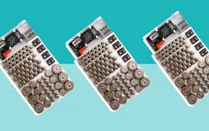 Types Of Batteries In Organizer Poster Wallpaper