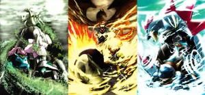 Typhlosion Anime Vaporwave Wallpaper