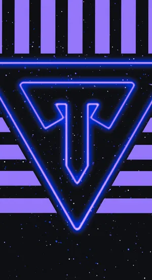 Typical Gamer Neon Logo Wallpaper