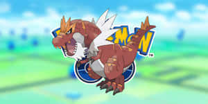 Tyrantrum Pokemon Go Logo Wallpaper