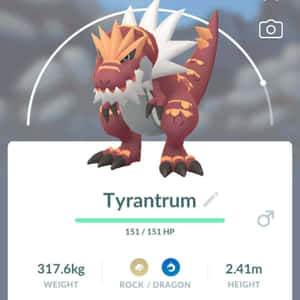 Tyrantrum Pokemon Go Stats Wallpaper