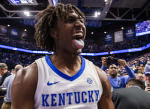 Tyrese Maxey Celebration Kentucky Uniform Wallpaper