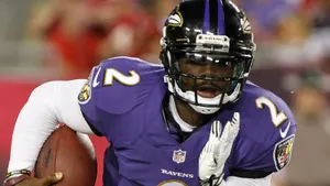 Tyrod Taylor Baltimore Ravens Action Shot Wallpaper