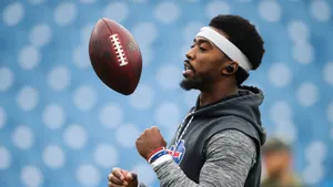 Tyrod Taylor Football Practice Session Wallpaper