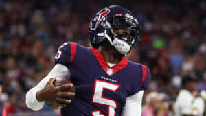 Tyrod Taylor Houston Texans Quarterback Action Wallpaper