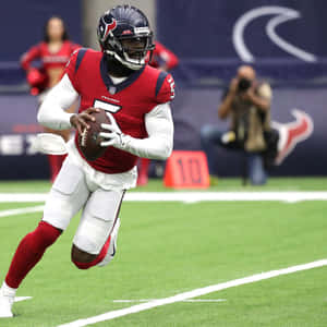 Tyrod Taylor Houston Texans Quarterback Action Wallpaper