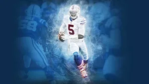 Tyrod Taylor In Action Digital Artwork Wallpaper