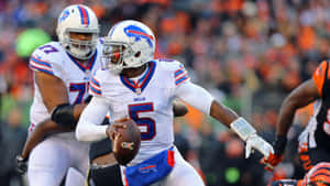 Tyrod Taylor Quarterback Action Bills Wallpaper