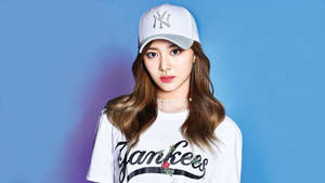 Tzuyu In Yankees Wallpaper