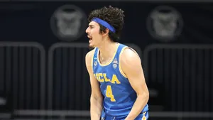 U C L A Basketball Player Intensity Wallpaper