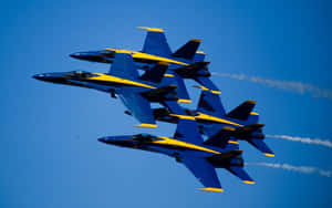 U.s. Air Force Blue Angels Own The Sky Wallpaper