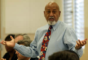 U.s. Congressman Alcee Hastings In A Serious Discussion Wallpaper