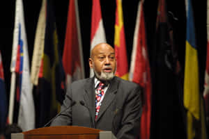 U.s. Representative Alcee Hastings Making A Speech Wallpaper