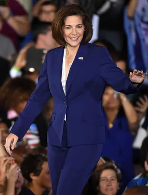U.s. Senator Catherine Cortez Masto During A Speech Wallpaper