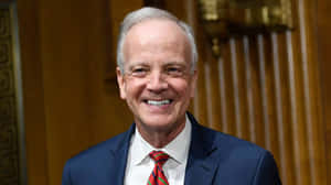 U.s. Senator Jerry Moran In A Public Gathering Wallpaper