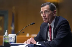 U.s. Senator John Barrasso Delivering A Speech. Wallpaper