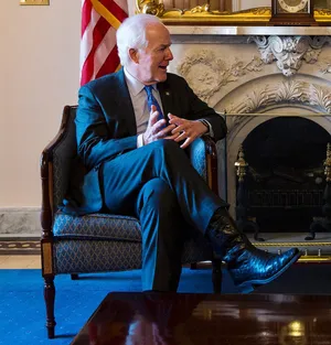 U.s. Senator John Cornyn Enjoying A Laugh Wallpaper
