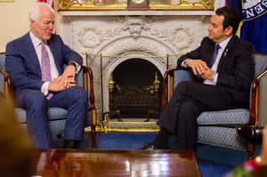 U.s. Senator John Cornyn In Conversation Wallpaper