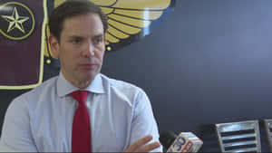 U.s. Senator Marco Rubio During An Interview With Fox30. Wallpaper