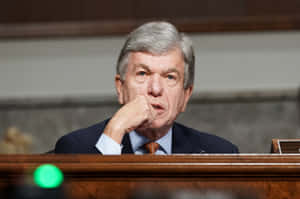 U.s. Senator Roy Blunt Deep In Thought Wallpaper