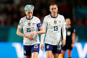 U S Womens Soccer Team Players Walking Wallpaper